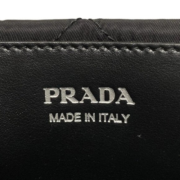 Auth PRADA - 1BA354 Black Nylon Leather Tote Bag - Picture 6 of 16